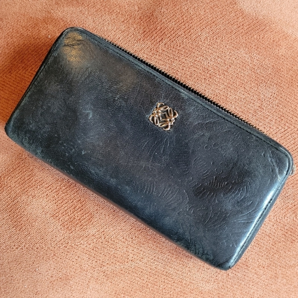 Loewe | Black Leather Wallet